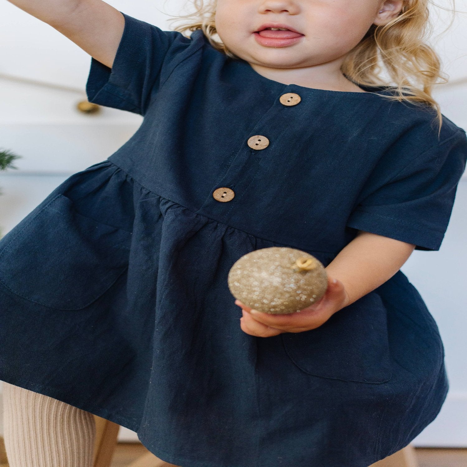 Linen Baby Dress