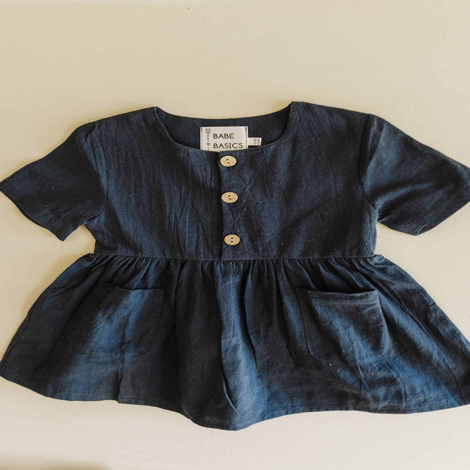 Linen Baby Dress